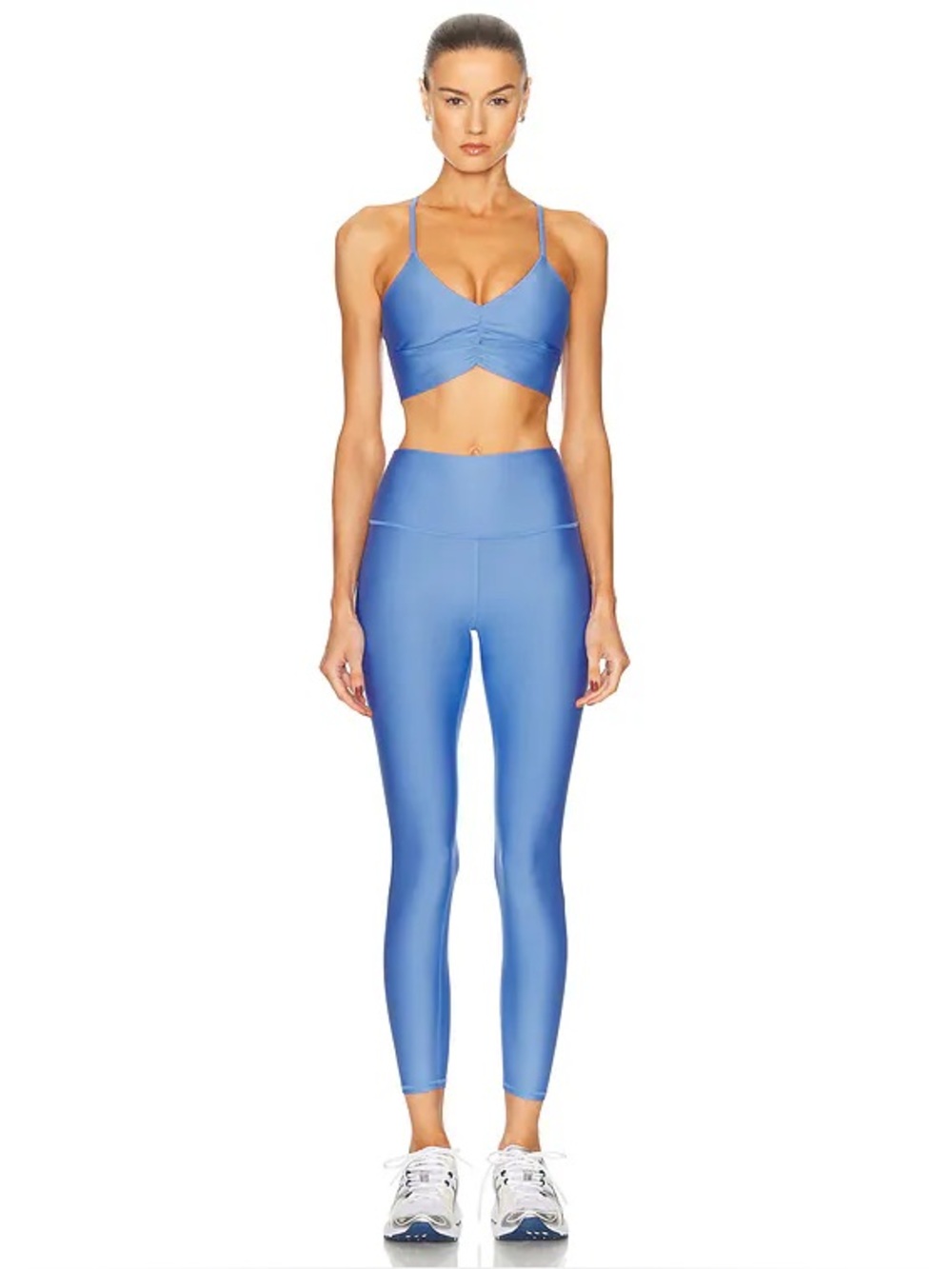 Alo Yoga Airlift Divine Sports Bra in Crystal Clear Blue